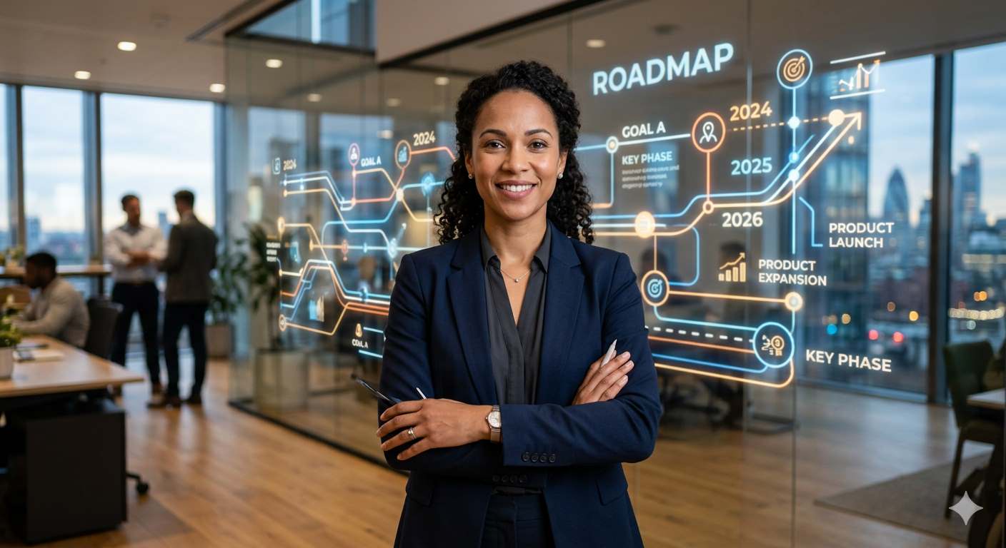 Individual moving forward with career confidence